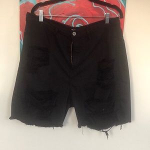 Black Bermuda shorts